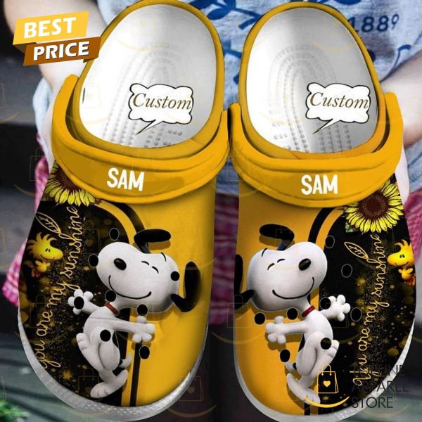 You Are My Sunshine Snoopy Crocs