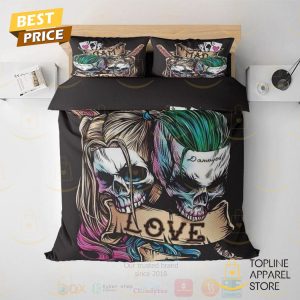 Harley Quinn And Joker Design Bedding Set