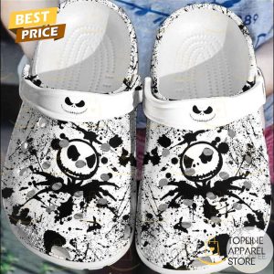 2024 Halloween Jack Skellington White Crocs