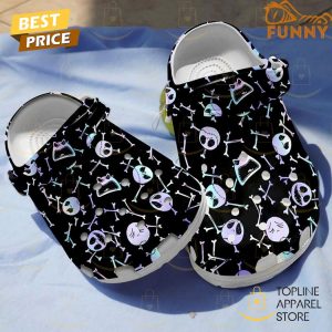 2024 Halloween Jack Skellington Crocs – Black