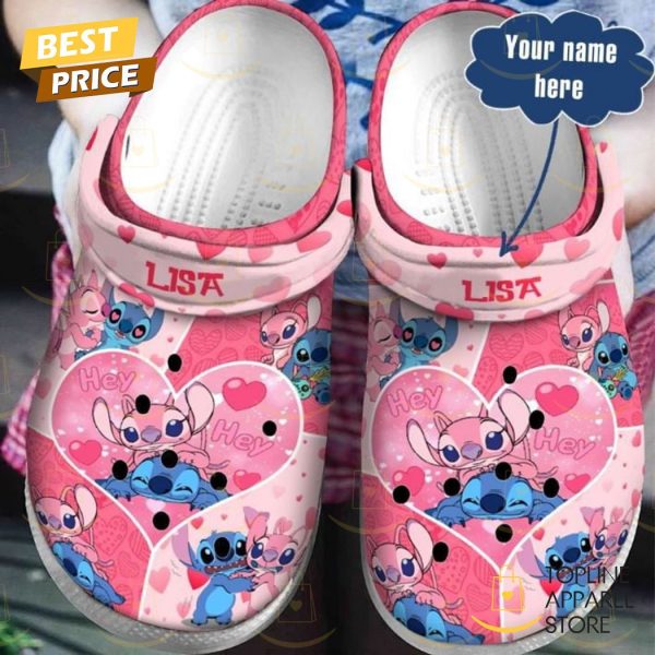 Personalized Lilo & Stitch Hey Love Crocs