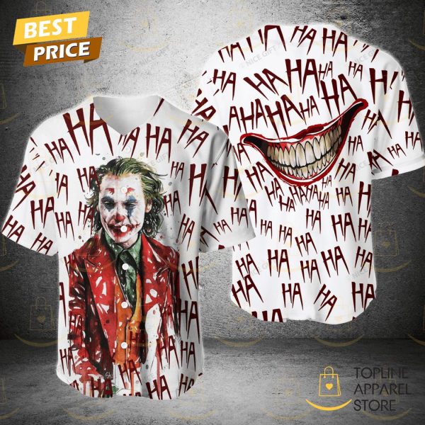 Halloween Ha Ha Ha Ha Joker Design Baseball Jersey