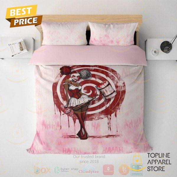 Ha Ha Ha Harley Quinn Pink Bedding Set