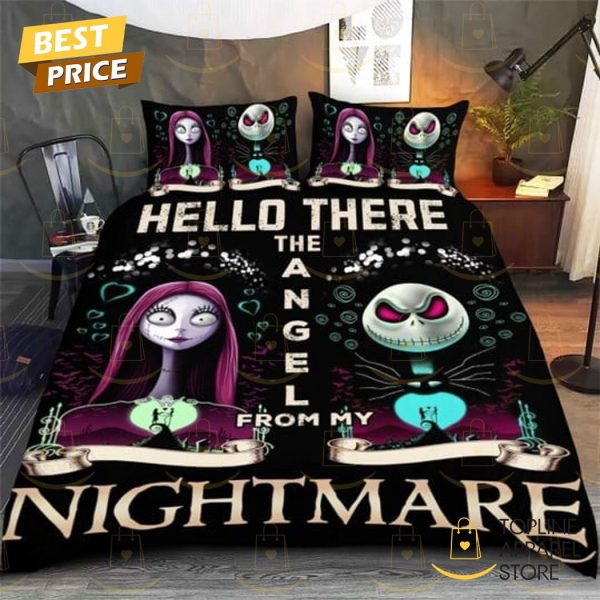 Hello There The Angle From My Nightmare Jack Skellington And Sally Bedding Set