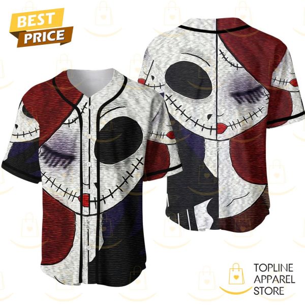 Jack Skellington And Sally Baseball Jersey