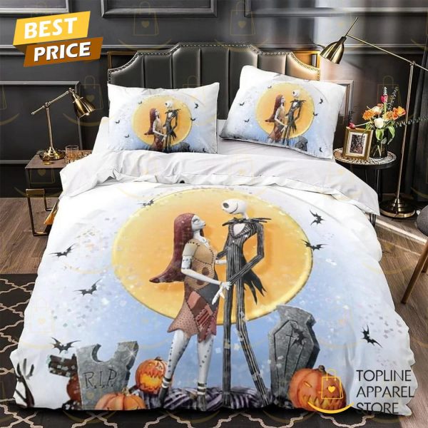 Halloween Jack Skellington And Sally Bedding Set