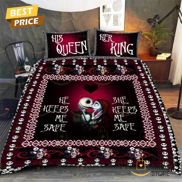 His Queen – Her King Jack Skellington Bedding Set