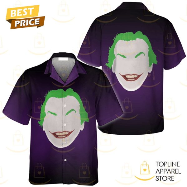 Black Purple Joker And Harley Quinn Hawaiian Shirt