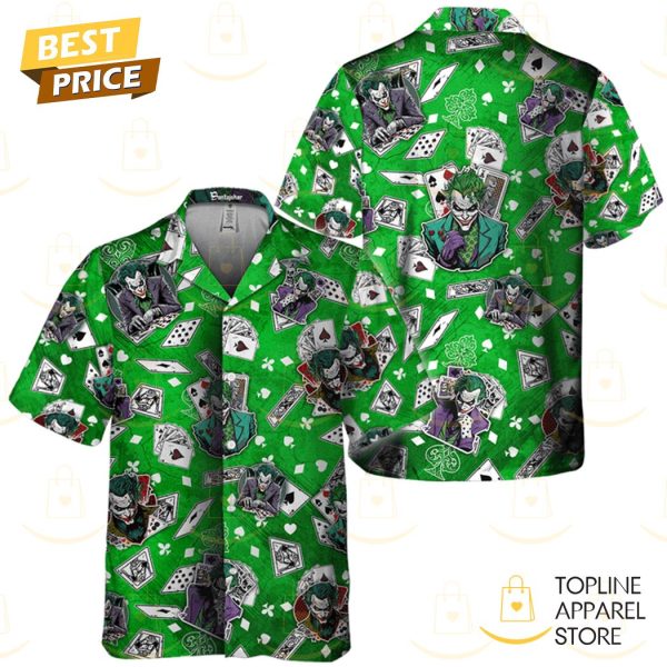 Tropical Summer Joker Design Hawaiian Shirt – Green