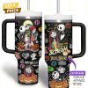 Personalized Jack Skellington And Sally – I Love You To The Moon And Back Tumbler With Handle And Straw