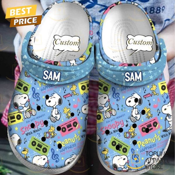 Personalized Snoopy With Music Crocs