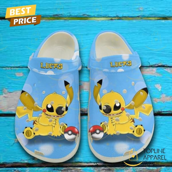 Personalized Stitch Cosplay Pikachu Crocs