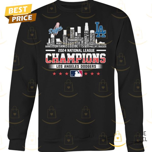 National League Champions 2024 Los Angeles Dodgers Unisex T-Shirt