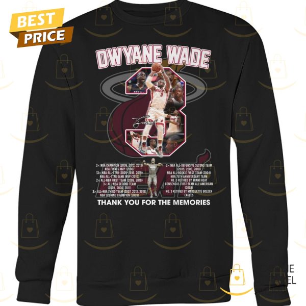 Dwyane Wade Miami Heat Signature Thank You For The Memories Unisex T-Shirt