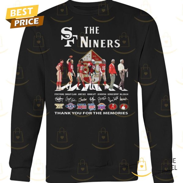 The San Francisco 49ers Niners 80 Years Signature Thank You For The Memories Unisex T-Shirt