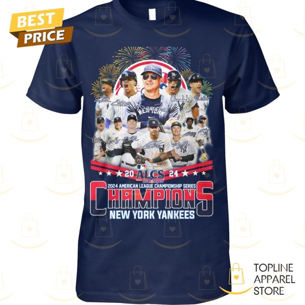 2024 ALCS – American League Championship Series Champions New York Yankees Signature Unisex T-Shirt