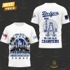 2024 NLCS Los Angeles Dodgers – 25 Time NLCS Champions 3D T-Shirt – Blue