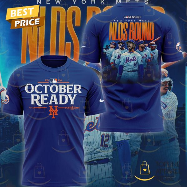 2024 October Ready Postseason New York Mets Nlds Bound 3D T-Shirt