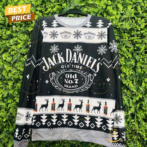 Jack Daniels Old Time Whiskey Christmas Sweater