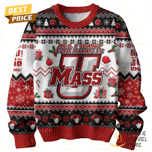 All I Want For Xmas Is UMass Minutemen Sweater