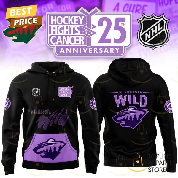 Minnesota Wild x Hockey Fights Cancer 2024 Hoodie