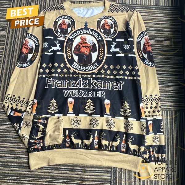 Franziskaner Hefe Weissbier Beer Holiday Ugly Christmas Sweater