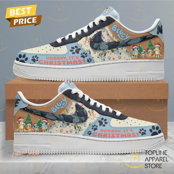 Bluey Hooray It Christmas Air Force 1