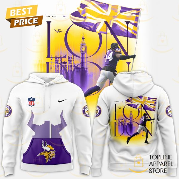 Minnesota Vikings 2024 London Hoodie – White