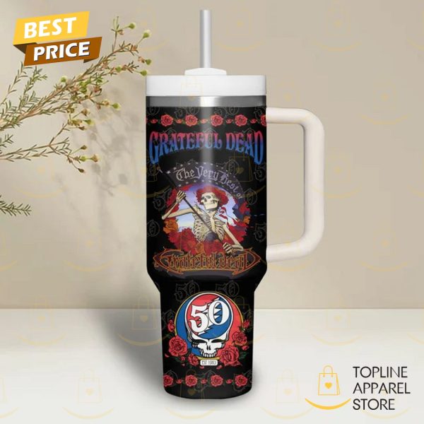 Personalized Grateful Dead Three From The Vault Tumbler With Handle And Straw