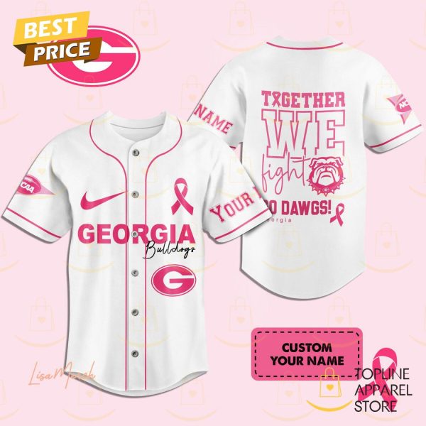 Personalized Georgia Bulldogs Together We Fight Baseball Jersey