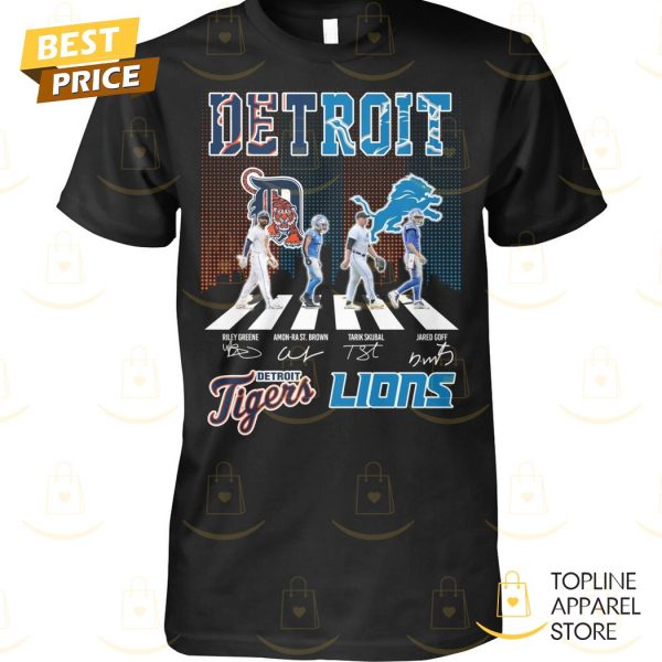 Detroit Tigers x Detroit Lions Signature Unisex T-Shirt