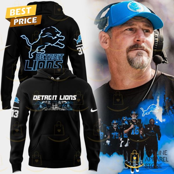 Detroit Lions 313 Design Logo Hoodie – Black