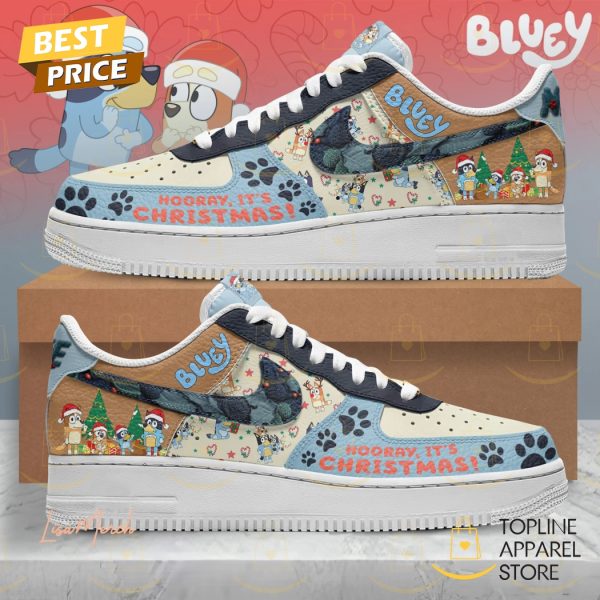 Bluey Hooray It Christmas Air Force 1