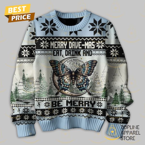 Dave Matthews Band Merry Dave-Mas Eat, Drink And Be Merry Sweater