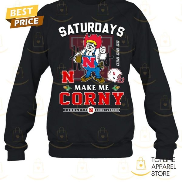 Saturdays Make Me Corny Nebraska Cornhuskers Unisex T-Shirt