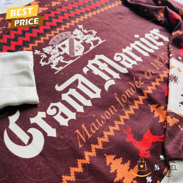 Grand Marnier Wine Ugly Christmas Sweater