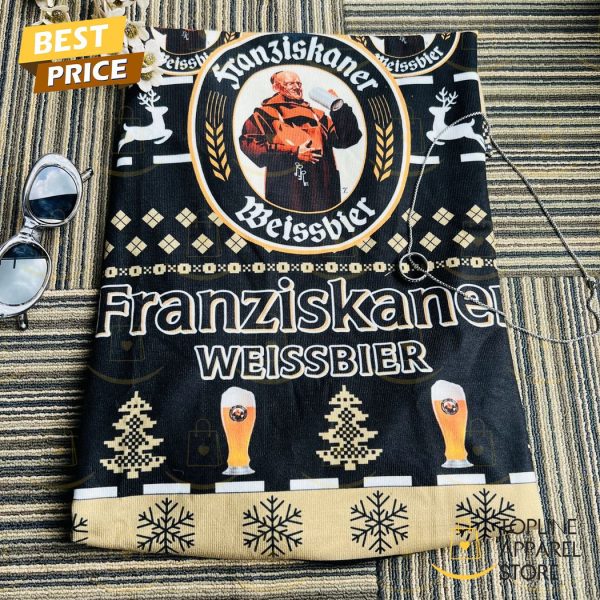 Franziskaner Hefe Weissbier Beer Holiday Ugly Christmas Sweater