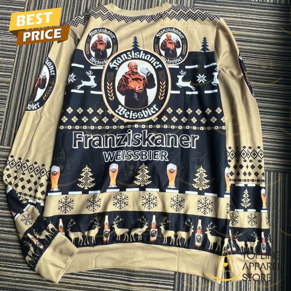 Franziskaner Hefe Weissbier Beer Holiday Ugly Christmas Sweater