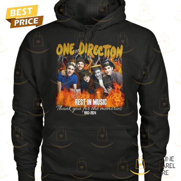 One Direction Rest In Music Thank You For The Memories 1993-2024 Unisex T-Shirt