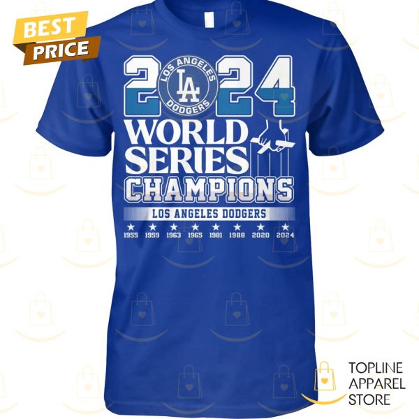 Los Angeles Dodgers Eight Times World Series Champions Unisex T-Shirt