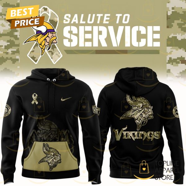 Minnesota Vikings 2024 Salute To Service Hoodie