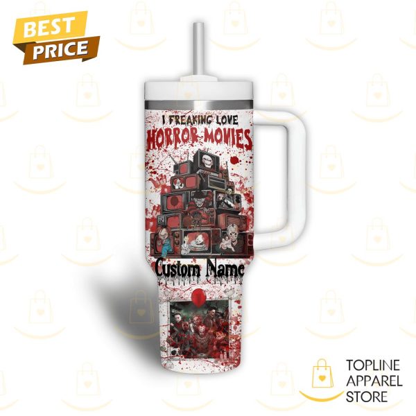 Personalized Horror Movie – The Boys Are Back In Town Friends Tumbler With Handle And Straw