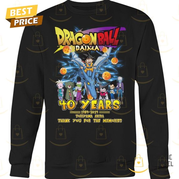 Dragonball Daima 40 Years 1984-2024 Toriyama Akira Thank You For The Memories Unisex T-Shirt