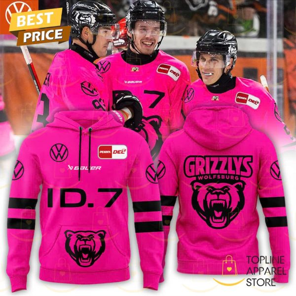 2024 Grizzlys Wolfsburg Design Hoodie – Pink