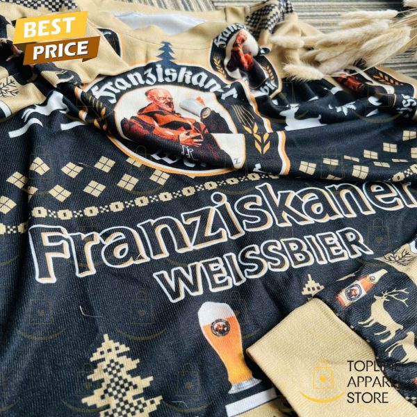 Franziskaner Hefe Weissbier Beer Holiday Ugly Christmas Sweater