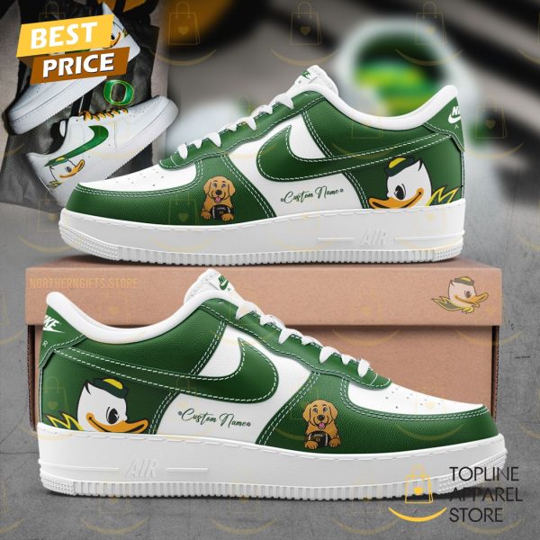 Personalized Ben Herbstreit x Oregon Ducks Air Force 1 – Green