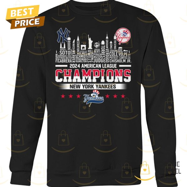 2024 American League Champions New York Yankees Logo Unisex T-Shirt