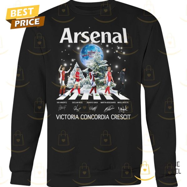 Arsenal – Victoria Concerdia Crecit Signature Unisex T-Shirt