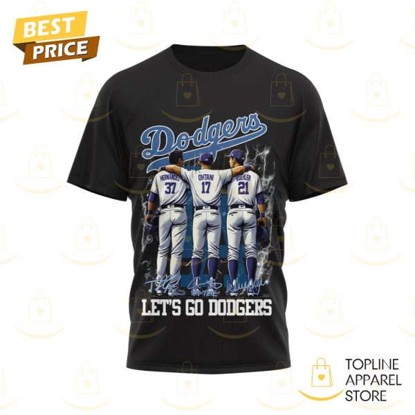 Los Angeles Dodgers 2024 – Let Go Dodgers Signature Unisex T-Shirt