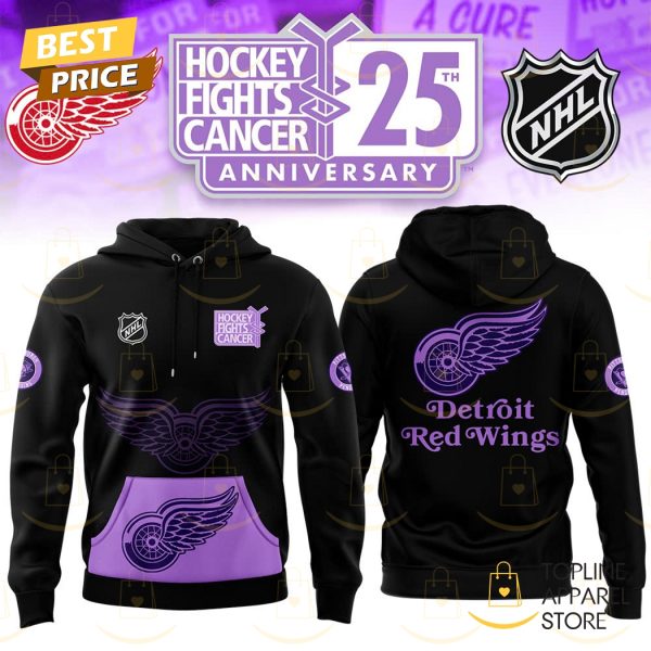 Detroit Red Wings x Hockey Fights Cancer 2024 Hoodie